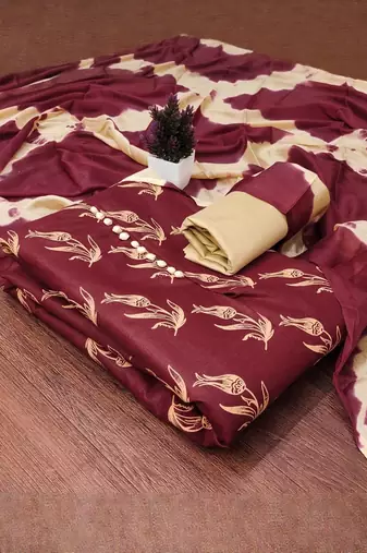 printed unstitched dress material