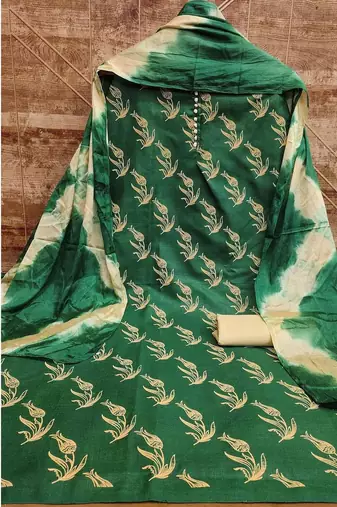 printed unstitched dress material