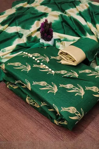 printed unstitched dress material