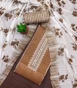 floral printed cotton unstitched dress material