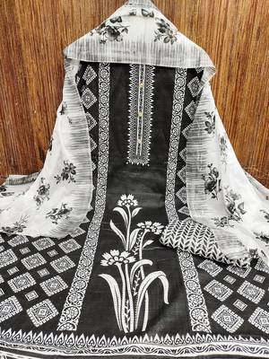 floral printed unstitched dress material 2