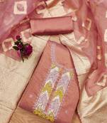 ethnic motifs embroidered sequined unstitched dress material