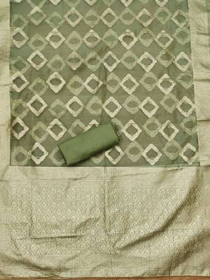 ethnic motifs embroidered sequined unstitched dress material 4