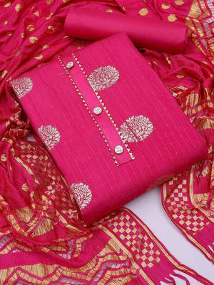 woven design unstitched dress material 1