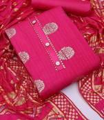 woven design unstitched dress material