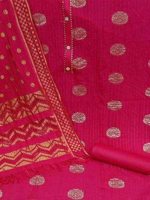 woven design unstitched dress material 3