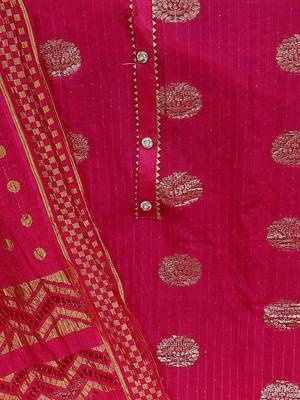 woven design unstitched dress material 4