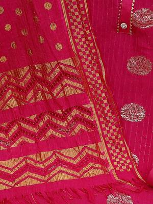 woven design unstitched dress material 5