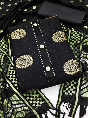 woven design unstitched dress material 1
