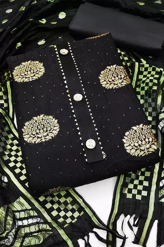 woven design unstitched dress material