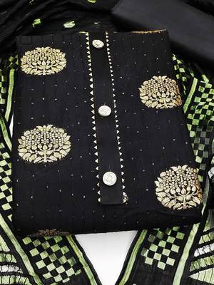 woven design unstitched dress material 2