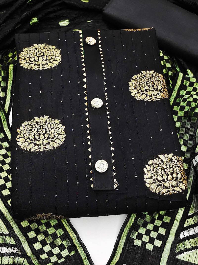 woven design unstitched dress material