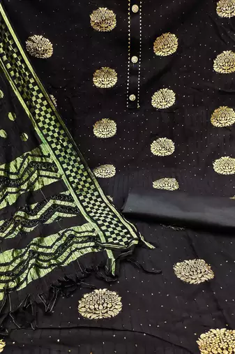 woven design unstitched dress material