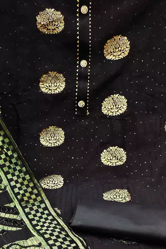 woven design unstitched dress material