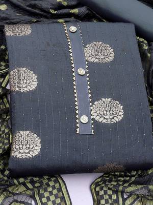 woven design unstitched dress material 2