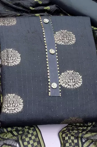 woven design unstitched dress material