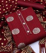 woven design unstitched dress material