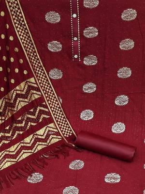 woven design unstitched dress material 3