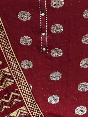 woven design unstitched dress material 4