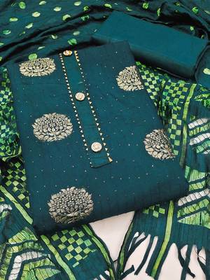 woven design unstitched dress material 1