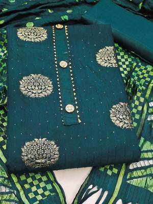 woven design unstitched dress material 2