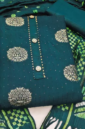 woven design unstitched dress material