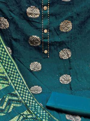 woven design unstitched dress material 4
