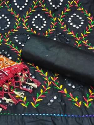 embroidered cotton unstitched dress material 3