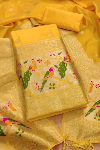unstitched dress material