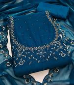 embroidered unstitched dress material