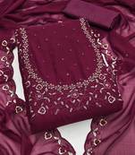 embroidered unstitched dress material