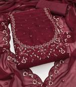 embroidered unstitched dress material