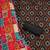 ethnic motif embroidered mirror work cotton unstitched dress material