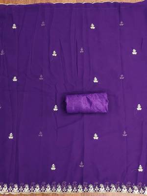 embroidered unstitched dress material 4
