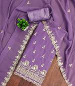 embroidered unstitched dress material