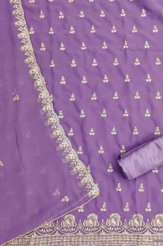 embroidered unstitched dress material