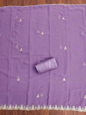 embroidered unstitched dress material 4