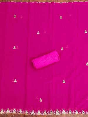 floral embroidered unstitched dress material 4