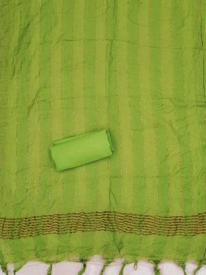 ethnic motifs woven design chanderi silk unstitched dress material 4