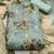 floral printed beads & stones detailed organza unstitched dress material