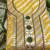 yellow banarasi jacquard with gota patti work unstitched dress material