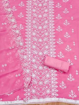 embroidered unstitched dress material 3