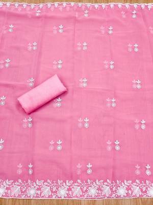 embroidered unstitched dress material 4