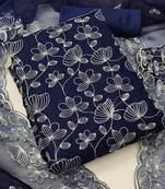 embroidered organza unstitched dress material