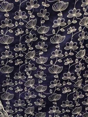 embroidered organza unstitched dress material 4