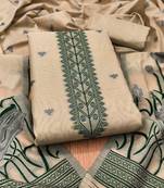 embroidered unstitched dress material