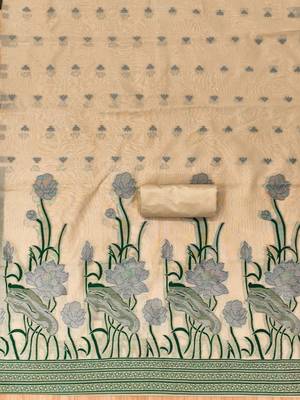 embroidered unstitched dress material 4