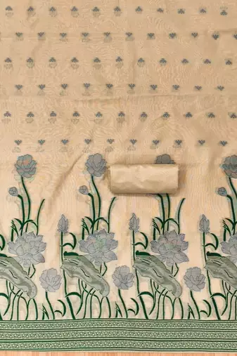 embroidered unstitched dress material
