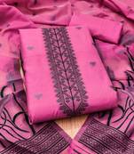 embroidered cotton unstitched dress material