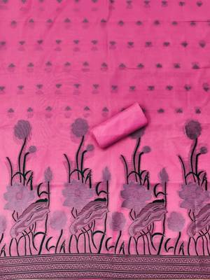 embroidered cotton unstitched dress material 4